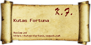 Kutas Fortuna névjegykártya